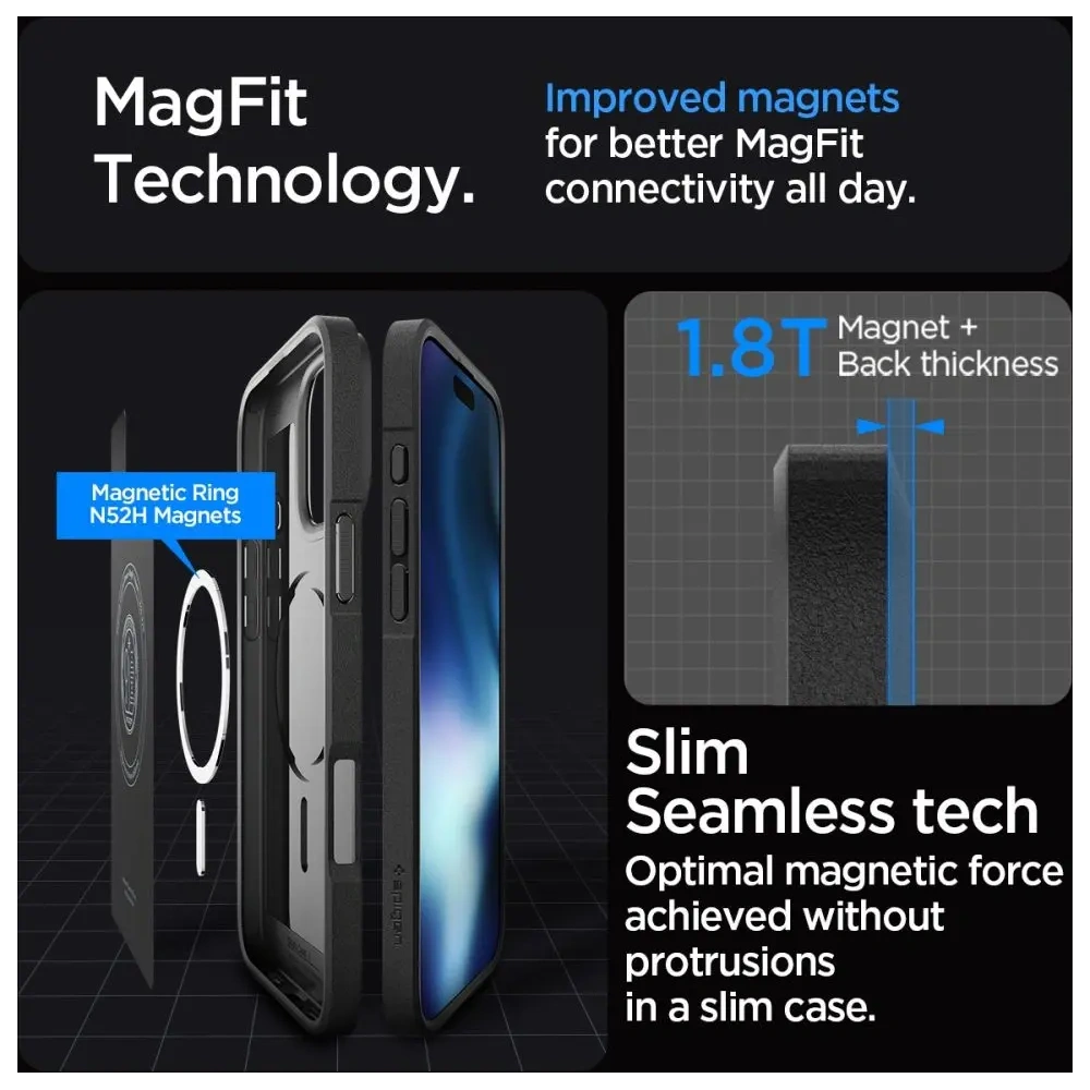 Hurtownia GSM - Spigen Core Armor Mag Magsafe Apple iPhone 16 Pro Matt Fekete - SPN16420 - {ean13} - Hurt