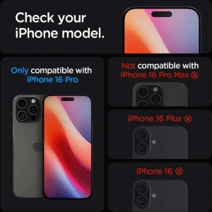 Szkło hartowane Spigen GLAS.tR ez Fit Apple iPhone 16 Pro Clear [2 PACK] - iPhone 16 Pro - Spigen