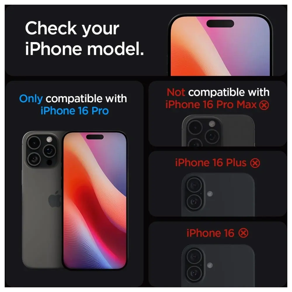 Hurtownia GSM - Spigen GLAS.tR ez Fit Apple iPhone 16 Pro Clear [2 PACK] - SPN16422 - {ean13} - Hurt