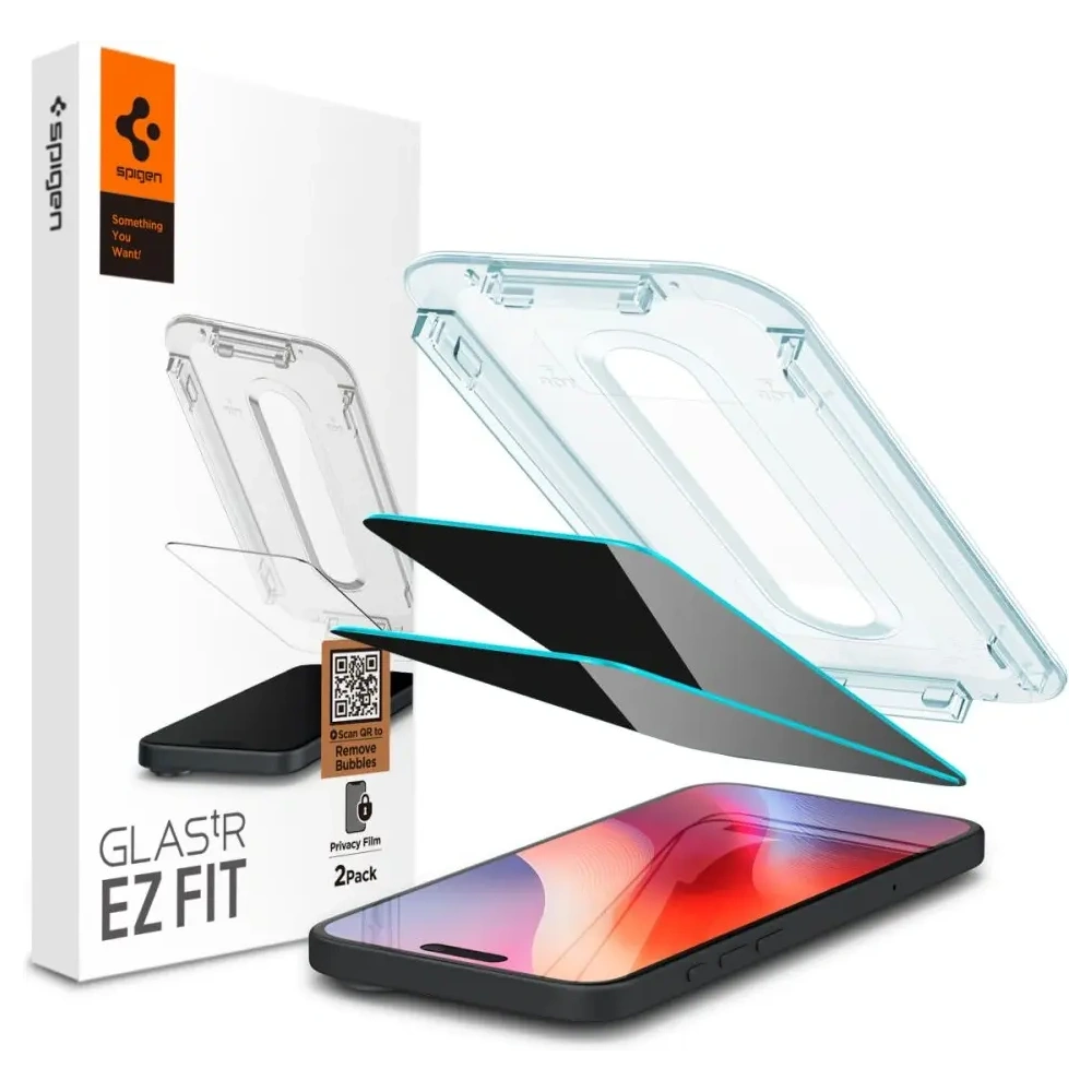 Hurtownia GSM - Spigen GLAS.tR ez Fit Apple iPhone 16 Pro Privacy [2 PACK] - SPN16423 - {ean13} - Hurt