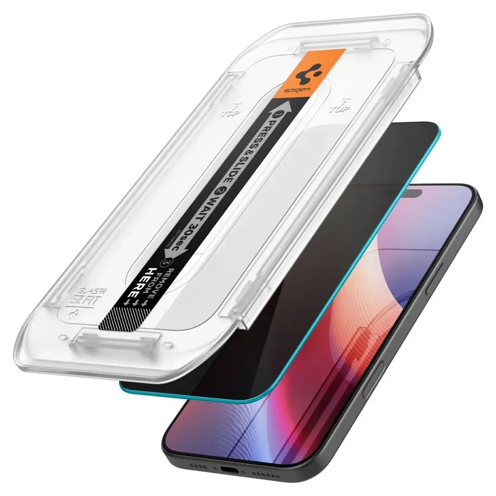 Hurtownia GSM - Spigen GLAS.tR ez Fit Apple iPhone 16 Pro Privacy [2 PACK] - SPN16423 - {ean13} - Hurt