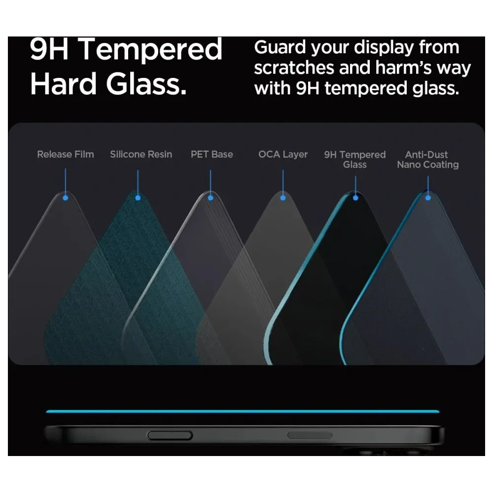 Hurtownia GSM - Spigen GLAS.tR ez Fit Apple iPhone 16 Pro Privacy [2 PACK] - SPN16423 - {ean13} - Hurt