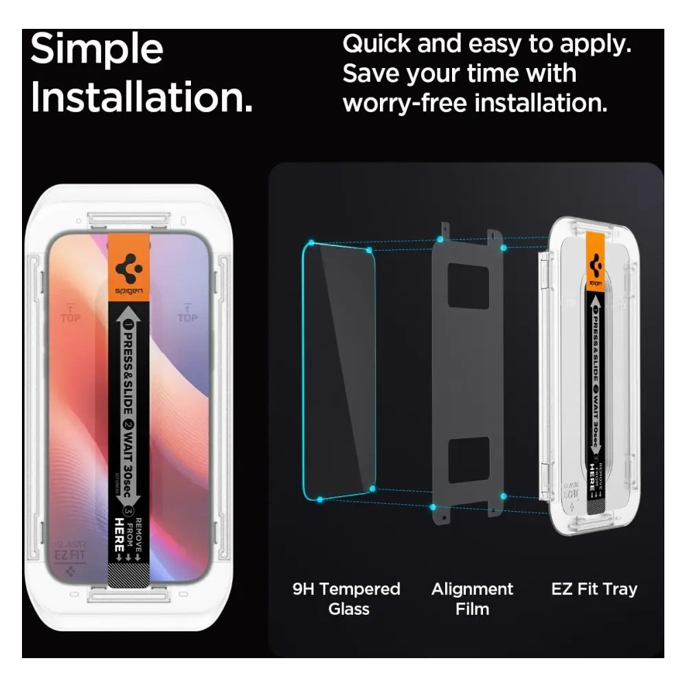 Hurtownia GSM - Spigen GLAS.tR ez Fit Apple iPhone 16 Pro Privacy [2 PACK] - SPN16423 - {ean13} - Hurt
