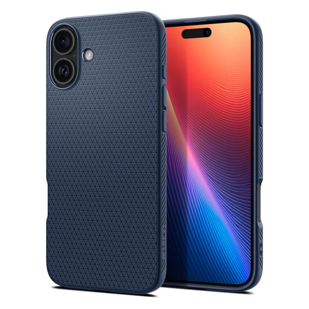 Spigen Liquid Air Apple iPhone 16 Albastru Navy - iPhone 16 - Spigen