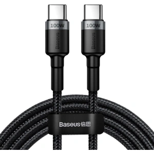 Kabel USB-C Baseus Cafule, QC 3.0, PD 2.0, 100W, 5A, 2m (szaro-czarny)