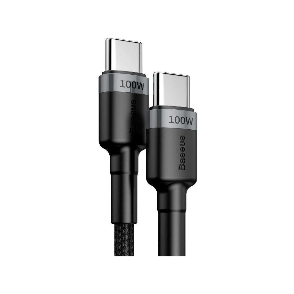 Hurtownia GSM - Kabel USB-C Baseus Cafule, QC 3.0, PD 2.0, 100W, 5A, 2m (szaro-czarny) - BSU1006GRYBLK - {ean13} - Hurt
