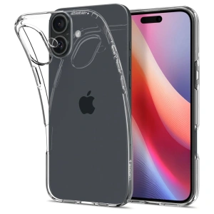 Etui Spigen Liquid Crystal Apple iPhone 16 Crystal Clear - iPhone 16 - Spigen