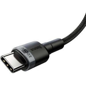 Baseus Cafule PD2.0 100W flash charging USB For Type-C cable (20V 5A)2m Gray+Black