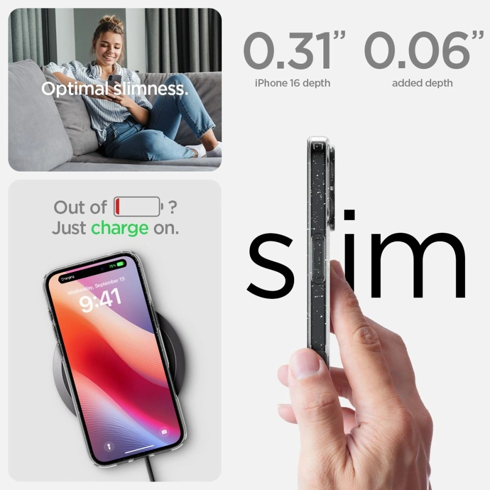 Hurtownia GSM - Spigen Liquid Crystal Apple iPhone 16 Glitter Crystal - SPN16430 - {ean13} - Hurt