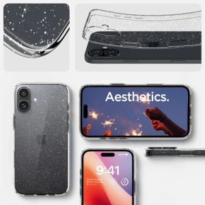 Etui Spigen Liquid Crystal Apple iPhone 16 Glitter Crystal - iPhone 16 - Spigen