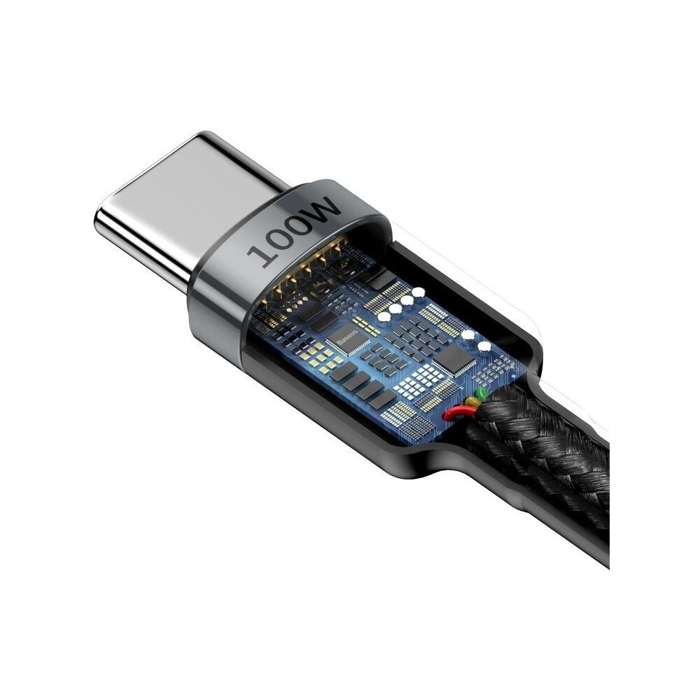 Hurtownia GSM - Kabel USB-C Baseus Cafule, QC 3.0, PD 2.0, 100W, 5A, 2m (szaro-czarny) - BSU1006GRYBLK - {ean13} - Hurt
