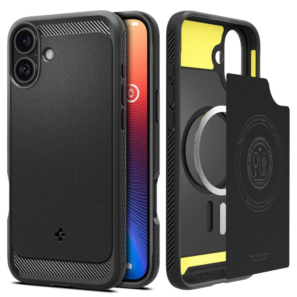 Hurtownia GSM - Spigen Rugged Armor Mag Magsafe Apple iPhone 16 Matná černá - SPN16432 - {ean13} - Hurt