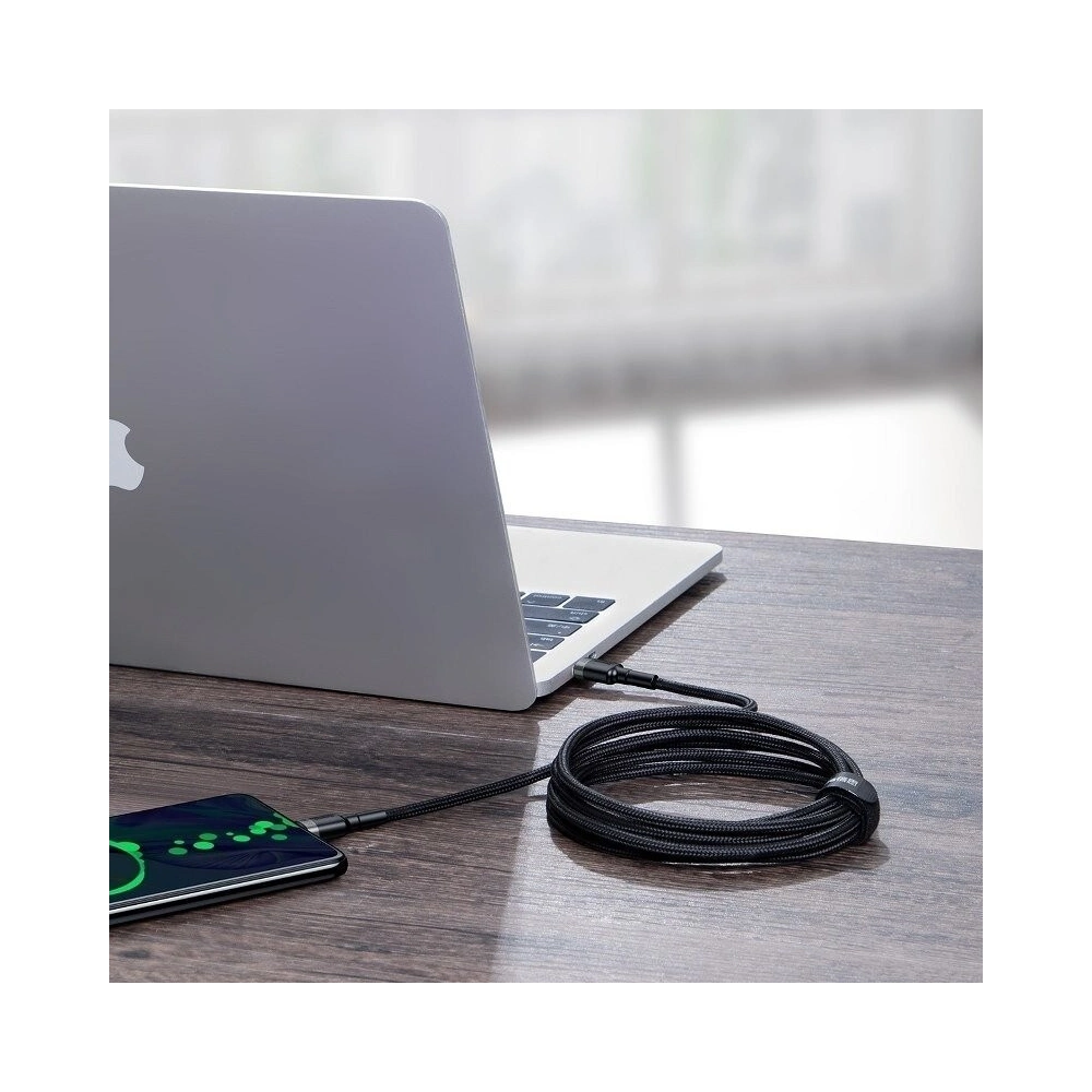 Hurtownia GSM - Kabel USB-C Baseus Cafule, QC 3.0, PD 2.0, 100W, 5A, 2m (szaro-czarny) - BSU1006GRYBLK - {ean13} - Hurt