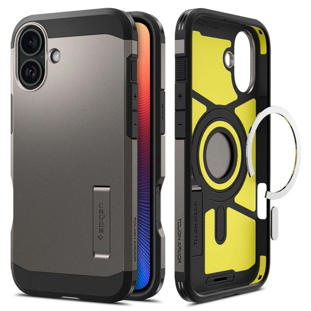 Hurtownia GSM - Spigen Tough Armor Mag Magsafe Apple iPhone 16 Gunmetal - SPN16433 - {ean13} - Hurt