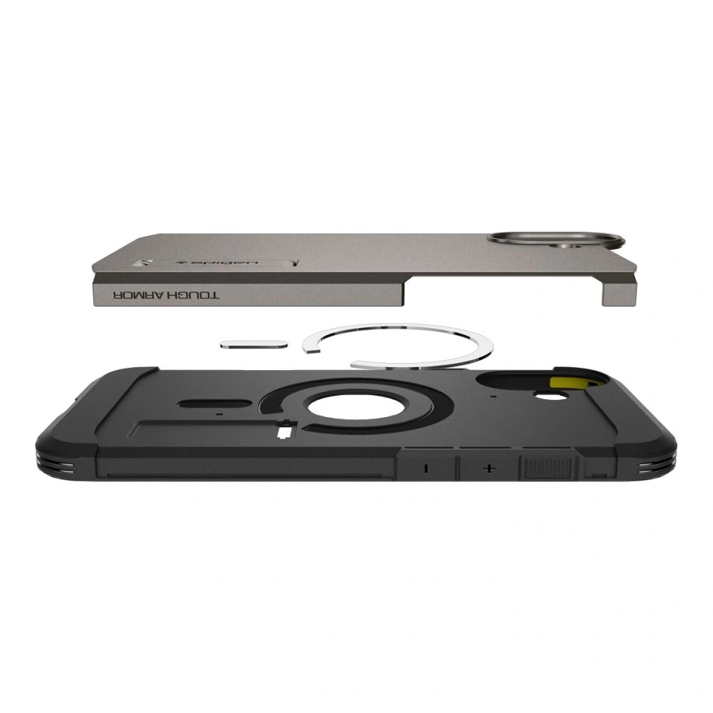 Hurtownia GSM - Etui Spigen Tough Armor Mag Magsafe Apple iPhone 16 Gunmetal - SPN16433 - {ean13} - Hurt