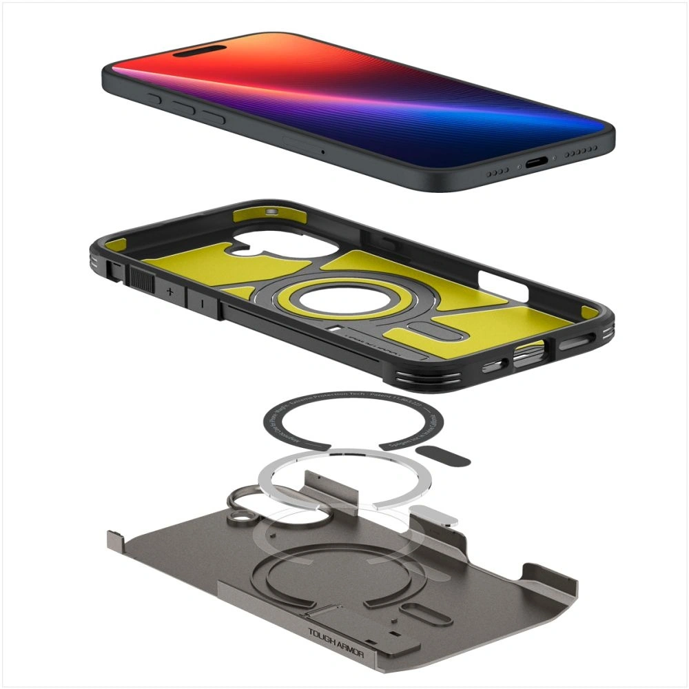 Hurtownia GSM - Spigen Tough Armor Mag Magsafe Apple iPhone 16 Gunmetal - SPN16433 - {ean13} - Hurt
