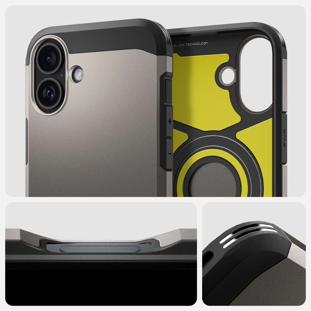Hurtownia GSM - Spigen Tough Armor Mag Magsafe Apple iPhone 16 Gunmetal - SPN16433 - {ean13} - Hurt