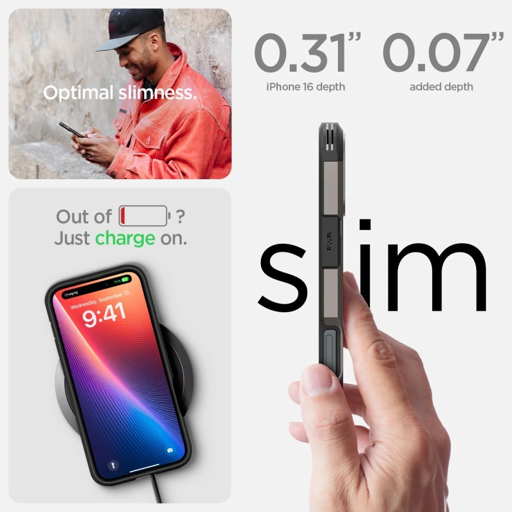 Hurtownia GSM - Spigen Tough Armor Mag Magsafe Apple iPhone 16 Gunmetal - SPN16433 - {ean13} - Hurt