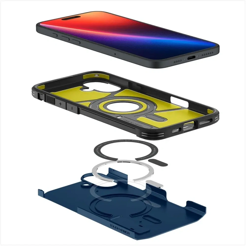 Wholesale Spigen Tough Armor Mag Magsafe Apple iPhone 16 Navy Blue - SPN16434 - {ean13} - Hurt