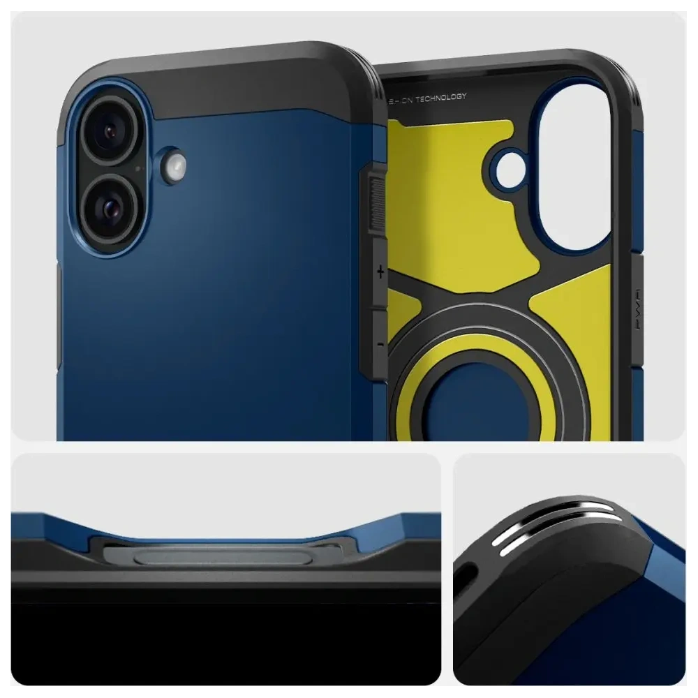 Wholesale Spigen Tough Armor Mag Magsafe Apple iPhone 16 Navy Blue - SPN16434 - {ean13} - Hurt