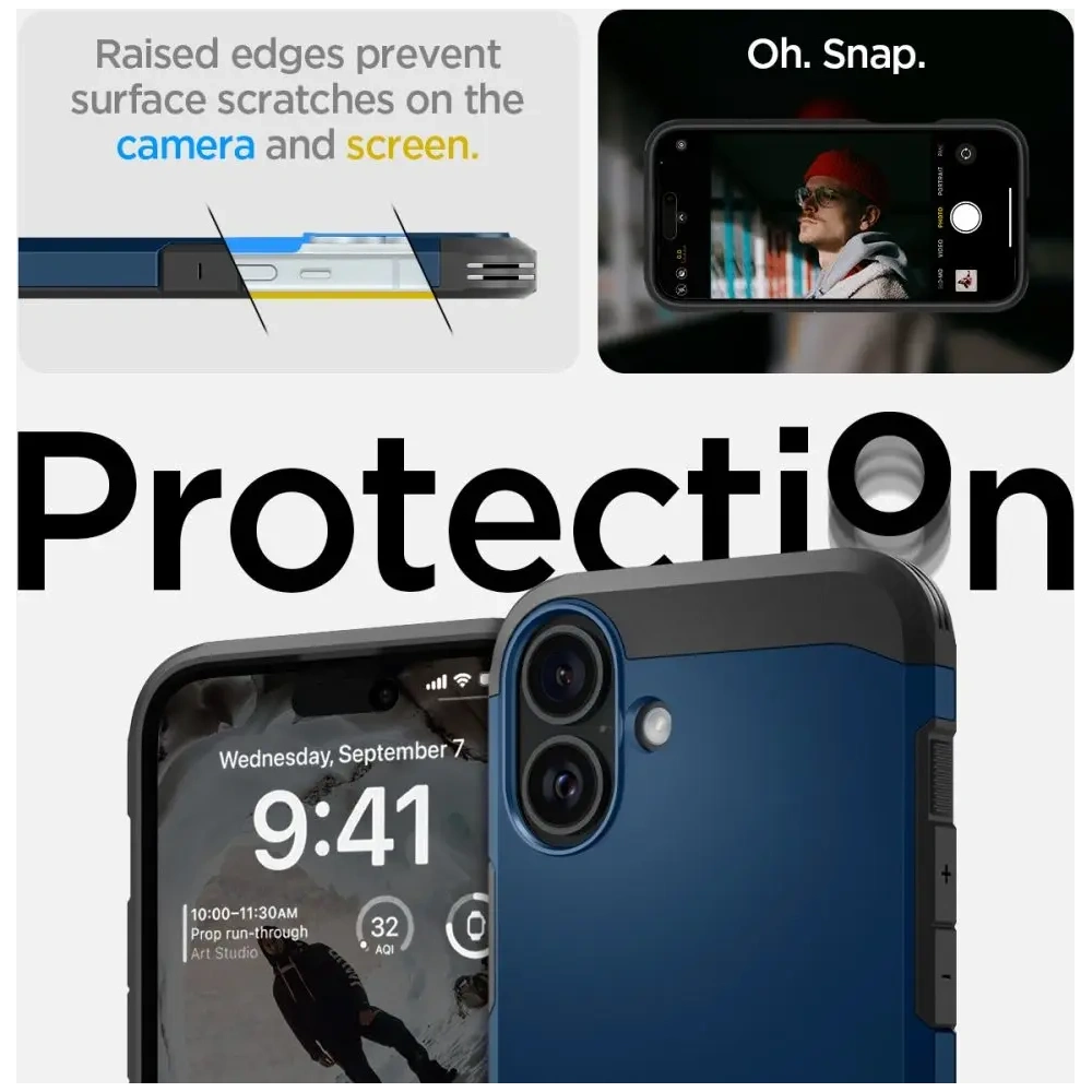 Wholesale Spigen Tough Armor Mag Magsafe Apple iPhone 16 Navy Blue - SPN16434 - {ean13} - Hurt