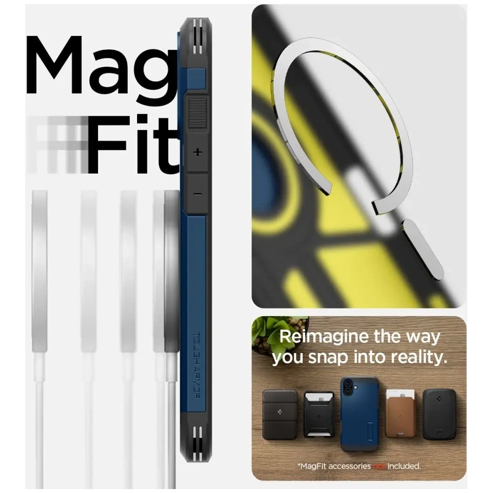 Wholesale Spigen Tough Armor Mag Magsafe Apple iPhone 16 Navy Blue - SPN16434 - {ean13} - Hurt