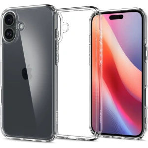 Etui Spigen Ultra Hybrid Apple iPhone 16 Crystal Clear - iPhone 16 - Spigen