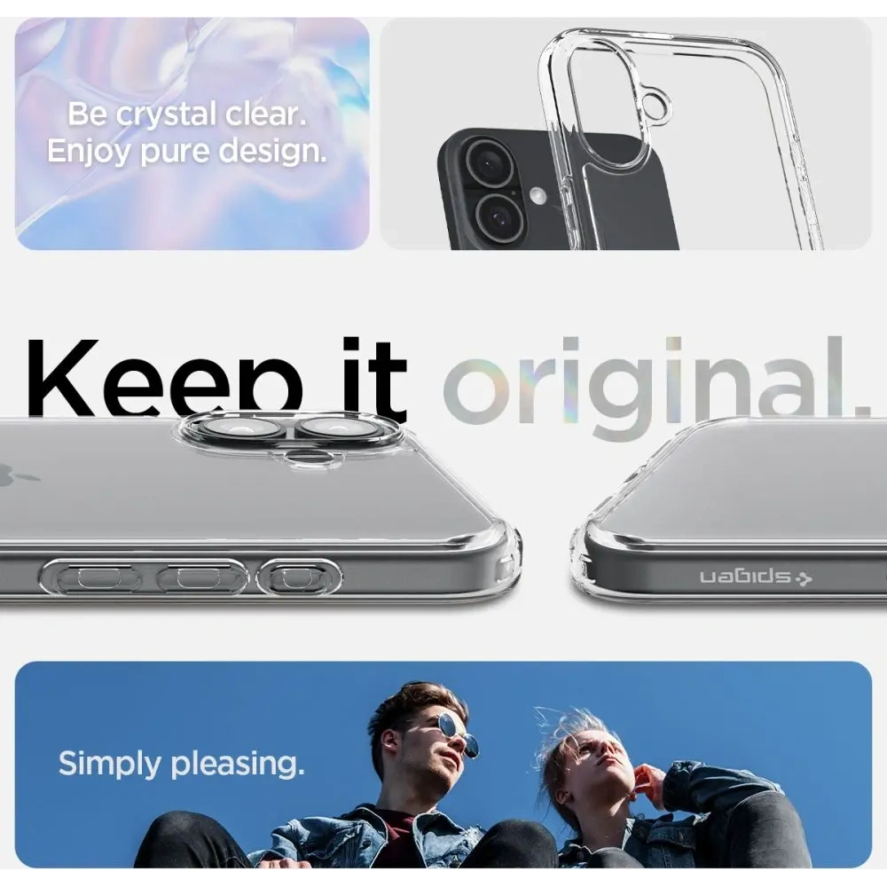 Hurtownia GSM - Etui Spigen Ultra Hybrid Apple iPhone 16 Crystal Clear - SPN16436 - {ean13} - Hurt