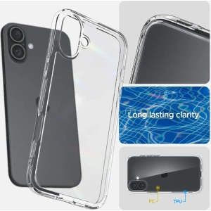 Etui Spigen Ultra Hybrid Apple iPhone 16 Crystal Clear - iPhone 16 - Spigen