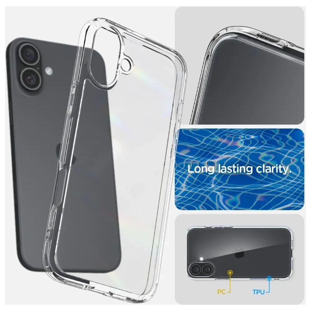 Hurtownia GSM - Etui Spigen Ultra Hybrid Apple iPhone 16 Crystal Clear - SPN16436 - {ean13} - Hurt