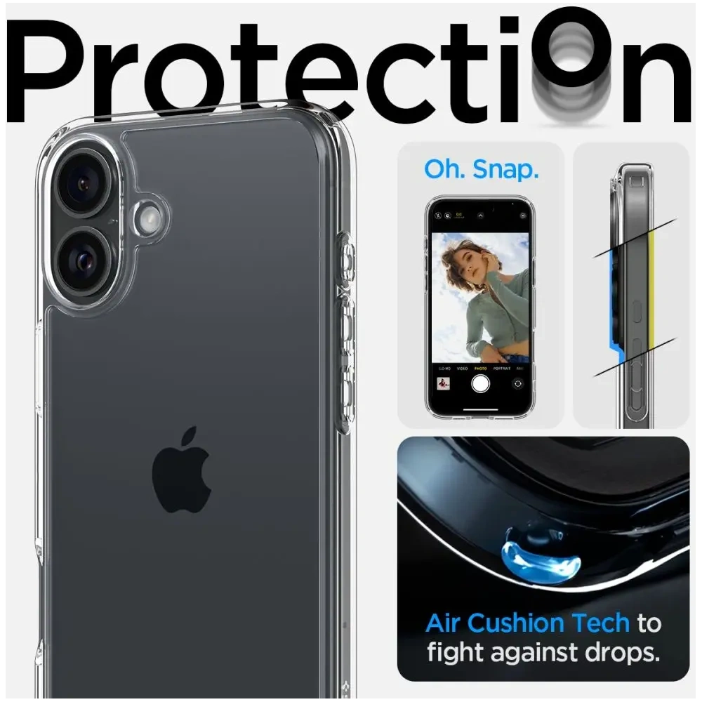 Hurtownia GSM - Spigen Ultra Hybrid Apple iPhone 16 Crystal Clear - SPN16436 - {ean13} - Hurt