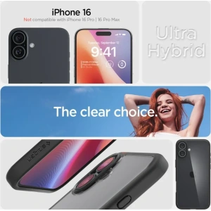 Etui Spigen Ultra Hybrid Apple iPhone 16 Matte Black - iPhone 16 - Spigen