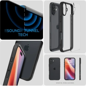 Etui Spigen Ultra Hybrid Apple iPhone 16 Matte Black - iPhone 16 - Spigen