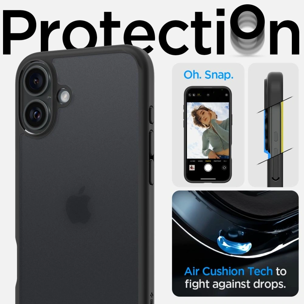 Hurtownia GSM - Spigen Ultra Hybrid Apple iPhone 16 Frost Black - SPN16439 - {ean13} - Hurt