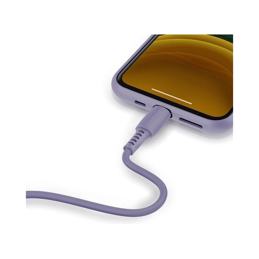 Hurtownia GSM - Kabel USB-C do Lightning Baseus Colourful, PD, 18W, 1.2m (fioletowy) - BSU1008PRP - {ean13} - Hurt