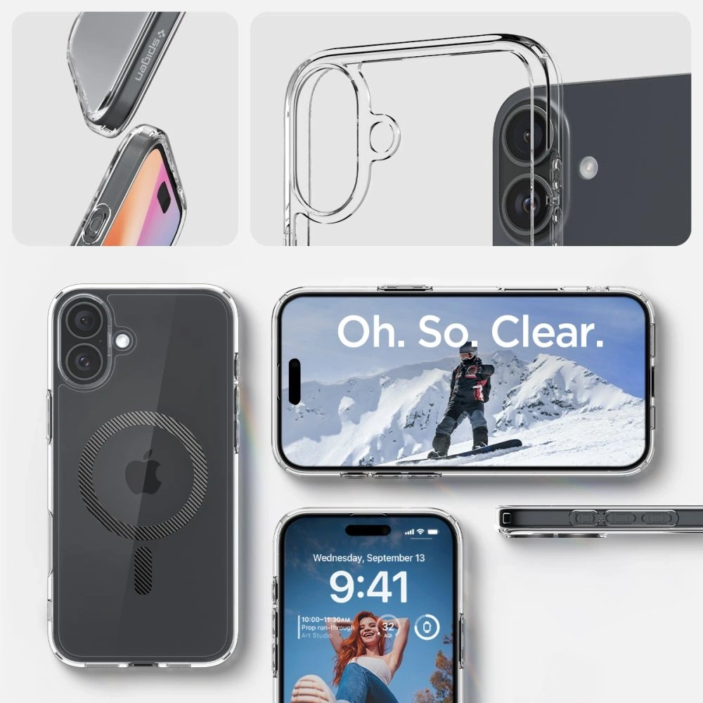 Hurtownia GSM - Spigen Ultra Hybrid Mag Magsafe Apple iPhone 16 Carbon Fiber - SPN16442 - {ean13} - Hurt