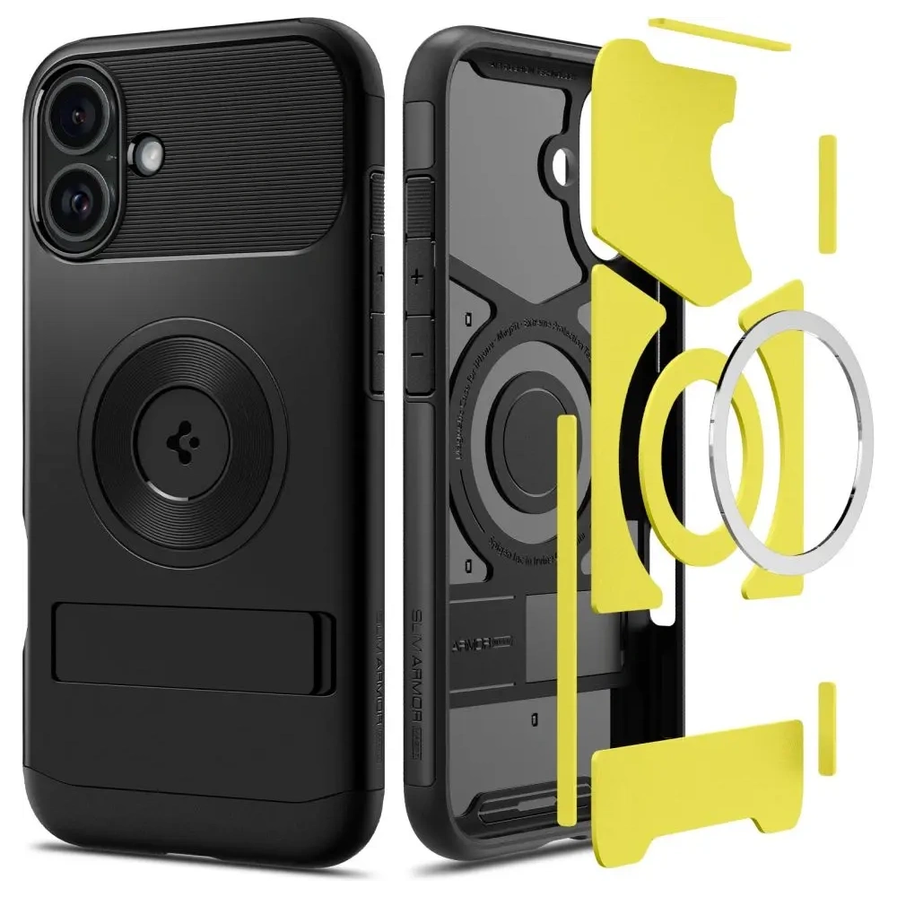 Hurtownia GSM - Etui Spigen Slim Armor Mag Magsafe Apple iPhone 16 Black - SPN16446 - {ean13} - Hurt