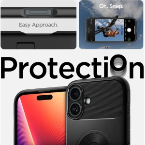 Etui Spigen Slim Armor Mag Magsafe Apple iPhone 16 Black - iPhone 16 - Spigen