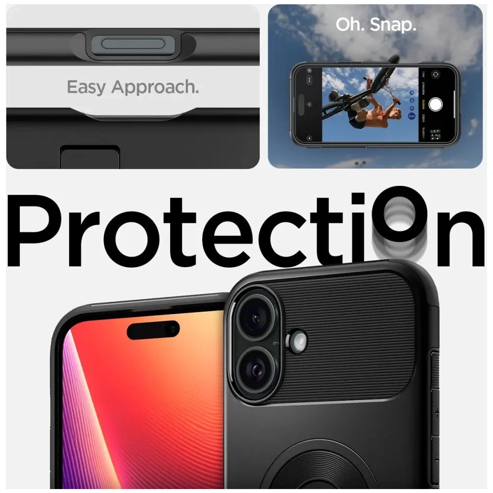 Hurtownia GSM - Spigen Slim Armor Mag Magsafe Apple iPhone 16 Černá - SPN16446 - {ean13} - Hurt