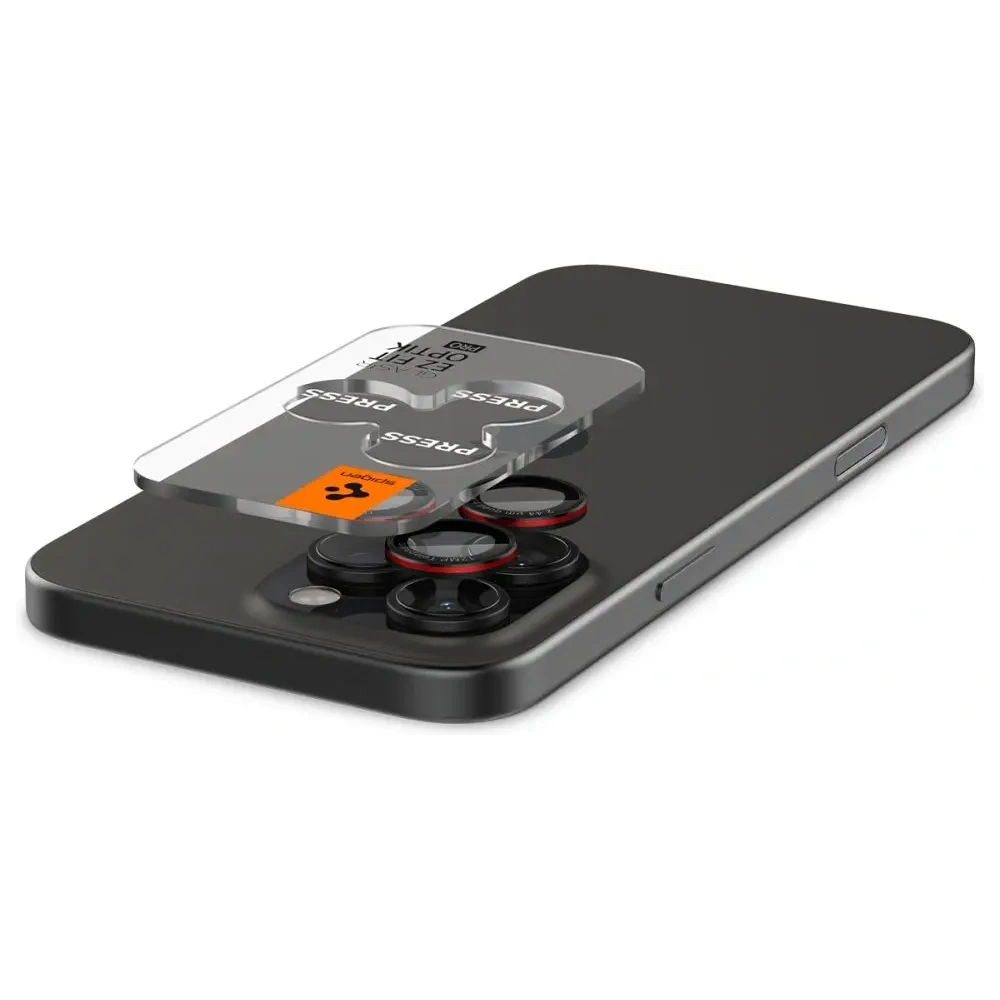 Hurtownia GSM - Szkło hartowane na aparat Spigen Optik Pro L-Series GLAS.tR ez Fit Camera Protector Apple iPhone 14 Pro / Pro Max / 15 Pro / Pro Max / 16 Pro / 16 Pro Max Black [2 PACK] - SPN16448 - {ean13} - Hurt