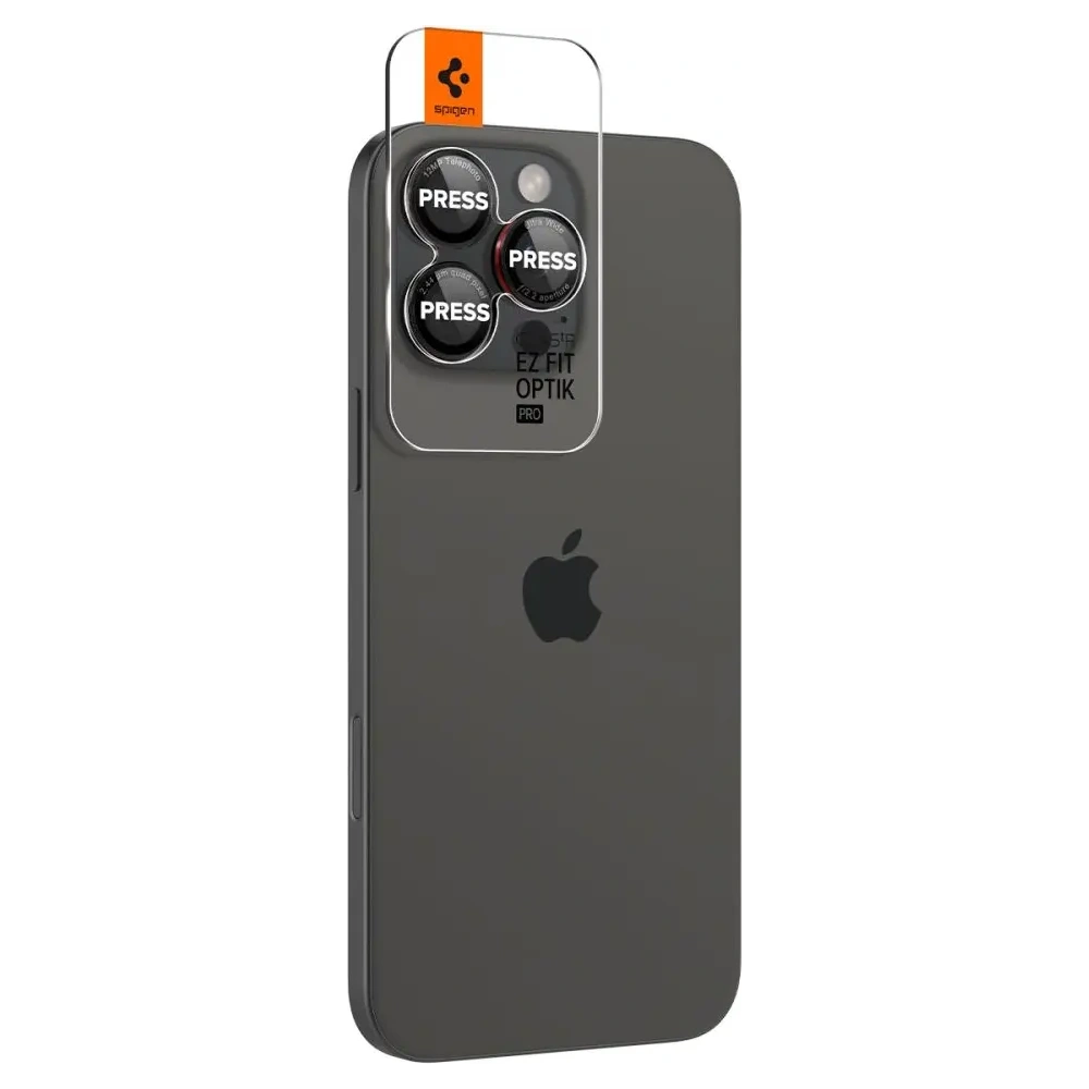 Hurtownia GSM - Spigen Optik Pro L-Series GLAS.tR ez Fit Protector de Cameră Apple iPhone 14 Pro / Pro Max / 15 Pro / Pro Max / 16 Pro / 16 Pro Max Negru [2 PACK] - SPN16448 - {ean13} - Hurt