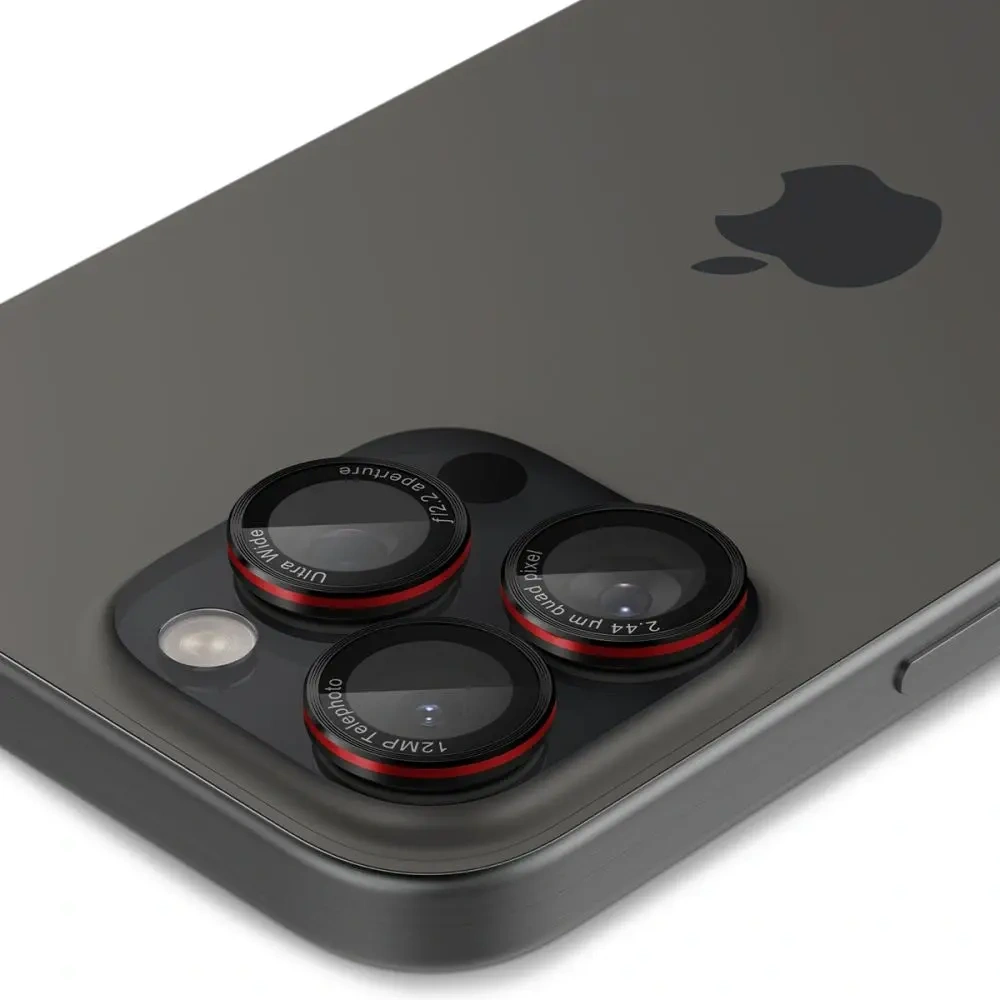 Hurtownia GSM - Szkło hartowane na aparat Spigen Optik Pro L-Series GLAS.tR ez Fit Camera Protector Apple iPhone 14 Pro / Pro Max / 15 Pro / Pro Max / 16 Pro / 16 Pro Max Black [2 PACK] - SPN16448 - {ean13} - Hurt