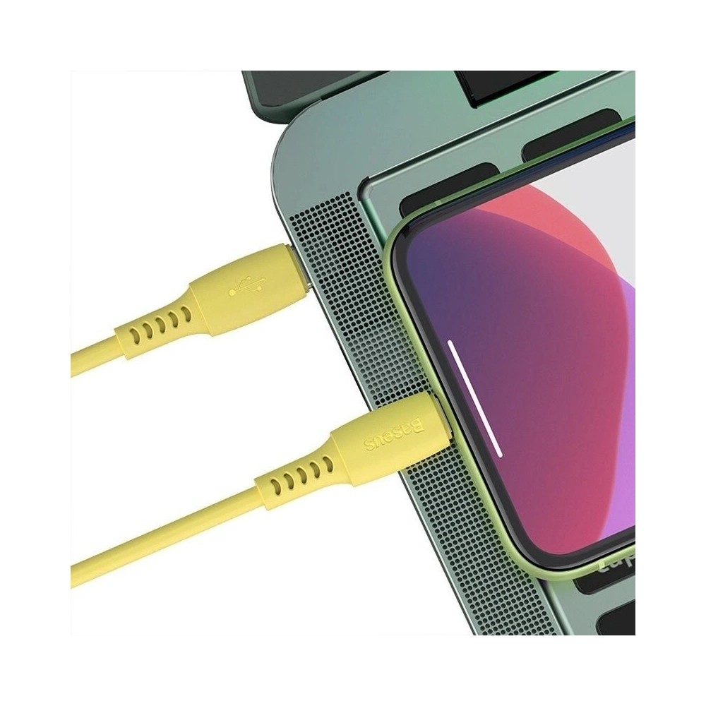 Hurtownia GSM - Kabel USB-C do Lightning Baseus Colourful, PD, 18W, 1.2m (żółty) - BSU1009YEL - {ean13} - Hurt