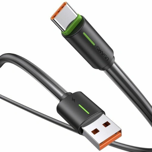 Kabel USAMS YU Series USB-A / USB-C 3A 1m czarny - USB-C - USB-A - Usams