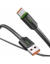 Cablu USAMS YU Series USB-A / USB-C 3A 1m negru - USB-C - USB-A - Usams