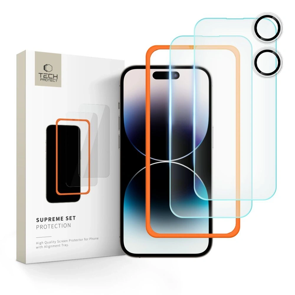 Hurtownia GSM - Tech-Protect Supreme Set Apple iPhone 16 Plus Clear [3 PACK] - THP3169 - {ean13} - Hurt
