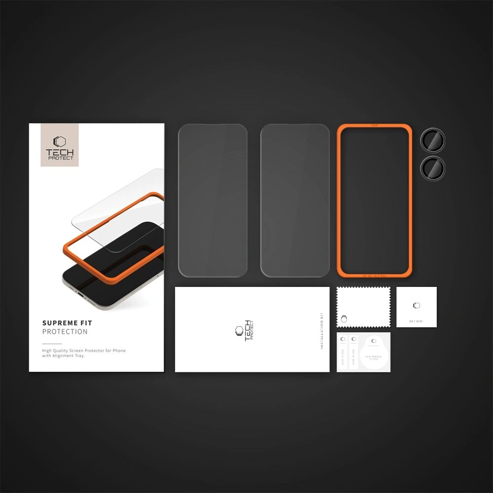 Hurtownia GSM - Tech-Protect Supreme Set Apple iPhone 16 Plus Clear [3 PACK] - THP3169 - {ean13} - Hurt