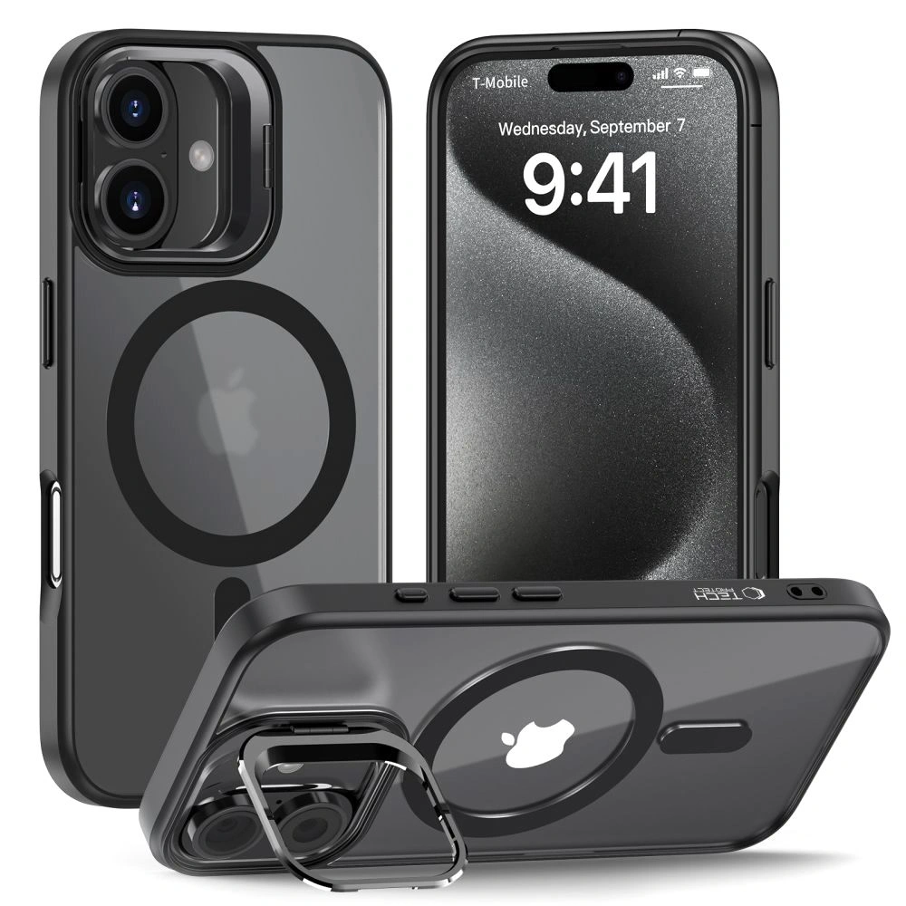 Hurtownia GSM - Tech-Protect Magstand MagSafe Apple iPhone 16 Matt Fekete - THP3172 - {ean13} - Hurt