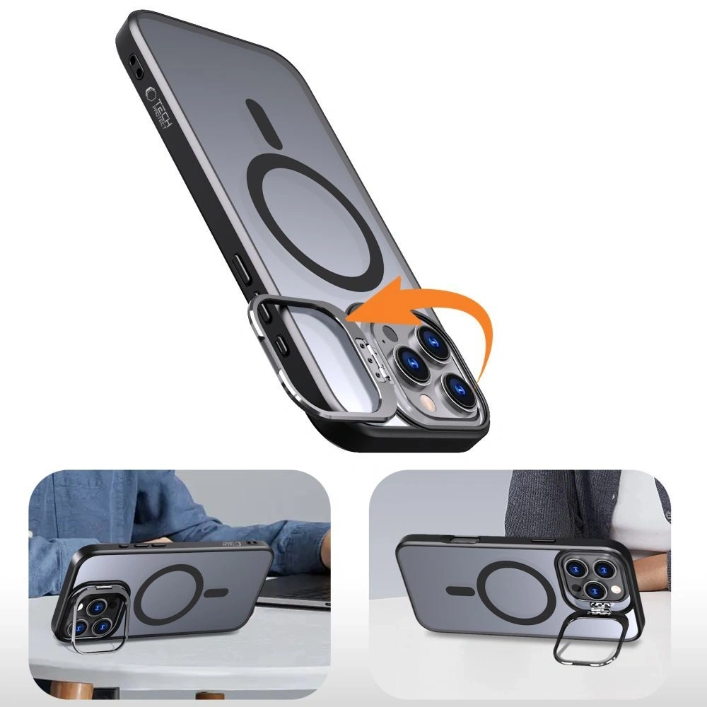 Hurtownia GSM - Tech-Protect Magstand MagSafe Apple iPhone 16 Matt Fekete - THP3172 - {ean13} - Hurt