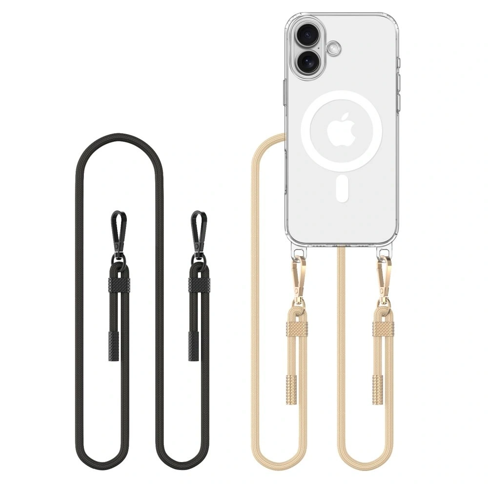 Wholesale Tech-Protect Flexair Chain MagSafe Apple iPhone 16 Black & Taupe - THP3173 - {ean13} - Hurt